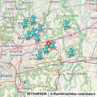 Mappa , 20060 Pessano Con Bornago MI, Italia (6.71364)