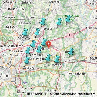 Mappa , 20060 Pessano Con Bornago MI, Italia (7.13846)