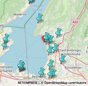 Mappa Riva Cornicello, 37011 Bardolino VR, Italia (9.5505)