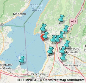 Mappa Riva Cornicello, 37011 Bardolino VR, Italia (6.22857)