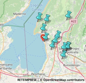 Mappa Riva Cornicello, 37011 Bardolino VR, Italia (6.44)