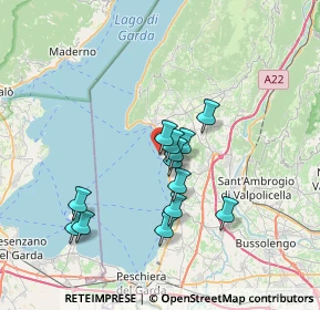 Mappa Riva Cornicello, 37011 Bardolino VR, Italia (5.89385)