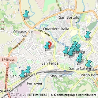 Mappa Studio Medico Jodice, 36100 Vicenza VI, Italia (1.25)