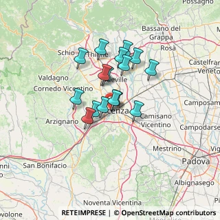 Mappa Studio Medico Jodice, 36100 Vicenza VI, Italia (9.85938)