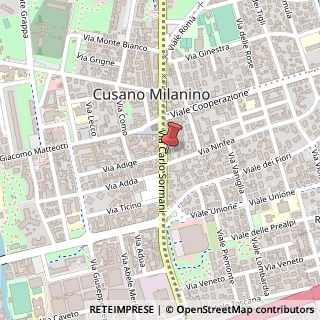 Mappa Via Sormani Carlo, 24, 20095 Cusano Milanino, Milano (Lombardia)
