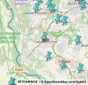 Mappa Via Vittorio Veneto, 20022 Castano Primo MI, Italia (6.85)