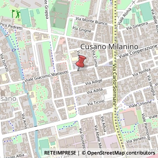 Mappa Viale Giacomo Matteotti, 25, 20095 Cusano Milanino, Milano (Lombardia)