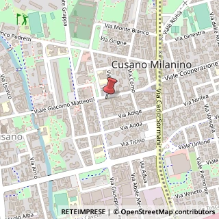 Mappa Viale Giacomo Matteotti, 25, 20095 Cusano Milanino, Milano (Lombardia)