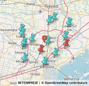 Mappa Via Ghetto, 31021 Mogliano Veneto TV, Italia (7.064)