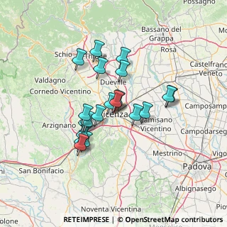 Mappa Piazza Venti Settembre, 36100 Vicenza VI, Italia (10.9615)