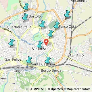 Mappa Piazza Venti Settembre, 36100 Vicenza VI, Italia (1.14909)