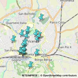 Mappa Piazza Venti Settembre, 36100 Vicenza VI, Italia (1.01842)
