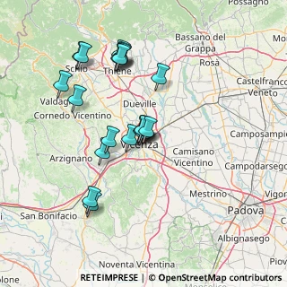 Mappa Via Giovanni da Pedemuro, 36100 Vicenza VI, Italia (13.4225)