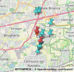 Mappa 20061 Cernusco sul Naviglio MI, Italia (1.2675)