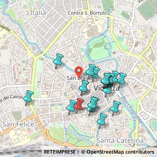 Mappa Piazza S. Biagio, 36100 Vicenza VI, Italia (0.4465)