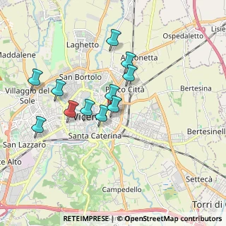 Mappa Via Gerolamo Salvi, 36100 Vicenza VI, Italia (1.60636)