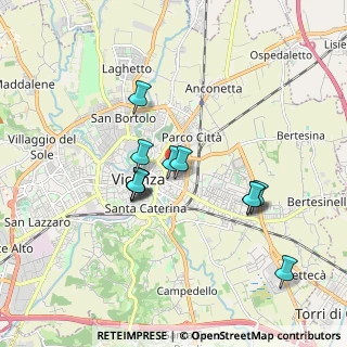 Mappa Via Gerolamo Salvi, 36100 Vicenza VI, Italia (1.53167)