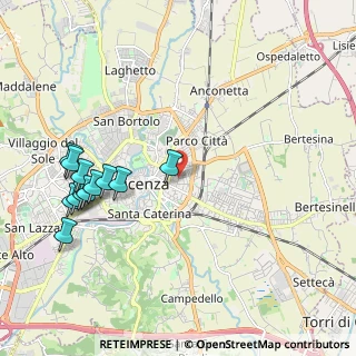 Mappa Via Gerolamo Salvi, 36100 Vicenza VI, Italia (2.32667)