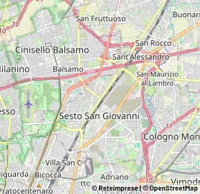 Mappa Sesto 1° Maggio FS, 20099 Sesto San Giovanni MI, Italia (3.08571)