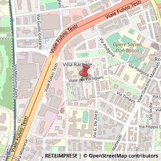Mappa Via dei Partigiani, 128, 20092 Cinisello Balsamo, Milano (Lombardia)