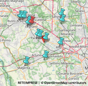 Mappa Via Sant'Anna, 20014 Nerviano MI, Italia (7.54429)