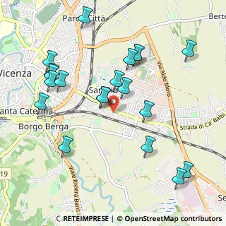 Mappa Via Girolamo Pittoni, 36100 Vicenza VI, Italia (1.099)