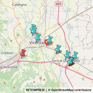 Mappa Via Girolamo Pittoni, 36100 Vicenza VI, Italia (3.92769)