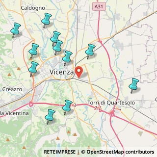 Mappa Via Girolamo Pittoni, 36100 Vicenza VI, Italia (4.94818)