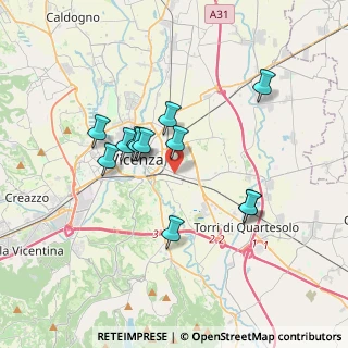 Mappa Via Girolamo Pittoni, 36100 Vicenza VI, Italia (3.06417)