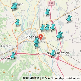 Mappa Via Girolamo Pittoni, 36100 Vicenza VI, Italia (4.62286)