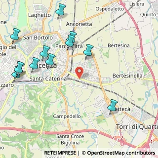 Mappa Via Girolamo Pittoni, 36100 Vicenza VI, Italia (2.62583)