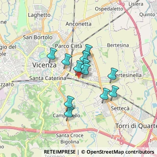 Mappa Via Girolamo Pittoni, 36100 Vicenza VI, Italia (1.27917)