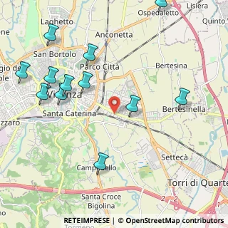 Mappa Via Girolamo Pittoni, 36100 Vicenza VI, Italia (2.495)