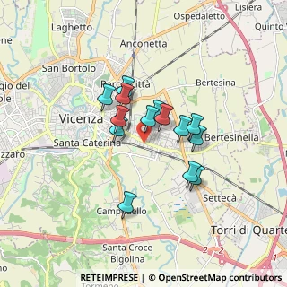 Mappa Via Girolamo Pittoni, 36100 Vicenza VI, Italia (1.24214)