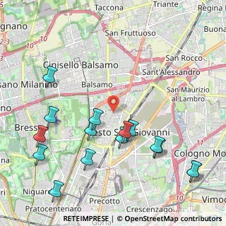 Mappa Via Leonardo Da Vinci, 20099 Sesto San Giovanni MI, Italia (2.49733)