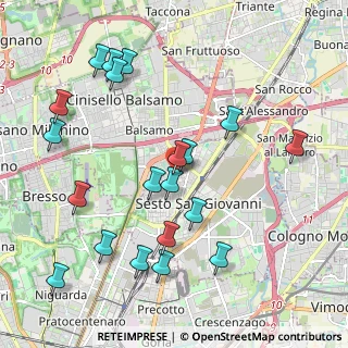 Mappa Via Leonardo Da Vinci, 20099 Sesto San Giovanni MI, Italia (2.254)