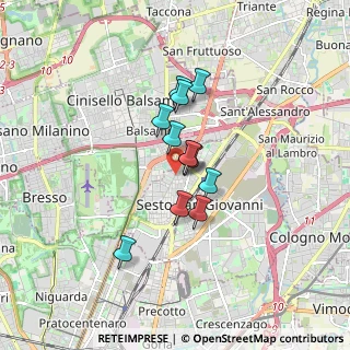 Mappa Via Leonardo Da Vinci, 20099 Sesto San Giovanni MI, Italia (1.11833)
