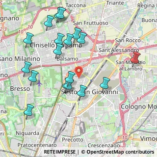 Mappa Via Leonardo Da Vinci, 20099 Sesto San Giovanni MI, Italia (2.20889)