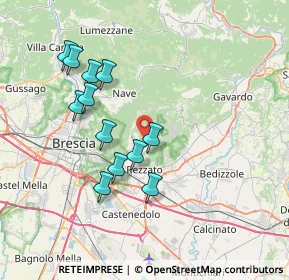 Mappa Via Alcide De Gasperi, 25082 Botticino BS, Italia (6.9425)