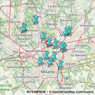 Mappa Viale Vittorio Veneto, 20091 Bresso MI, Italia (6.39933)