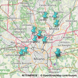 Mappa Viale Vittorio Veneto, 20091 Bresso MI, Italia (7.68167)