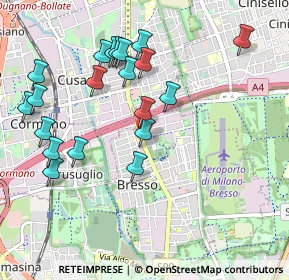 Mappa Viale Vittorio Veneto, 20091 Bresso MI, Italia (1.0405)