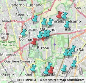 Mappa Viale Vittorio Veneto, 20091 Bresso MI, Italia (2.136)
