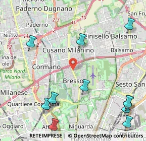 Mappa Viale Vittorio Veneto, 20091 Bresso MI, Italia (2.88333)