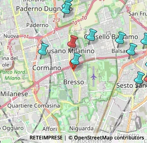 Mappa Viale Vittorio Veneto, 20091 Bresso MI, Italia (2.77692)
