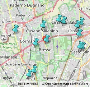 Mappa Viale Vittorio Veneto, 20091 Bresso MI, Italia (2.35077)