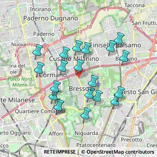 Mappa Viale Vittorio Veneto, 20091 Bresso MI, Italia (1.838)