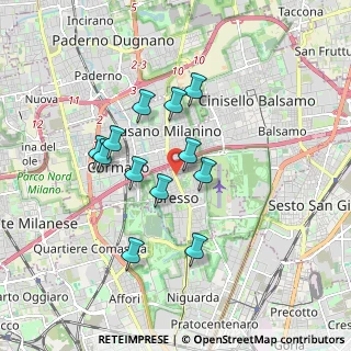 Mappa Viale Vittorio Veneto, 20091 Bresso MI, Italia (1.505)