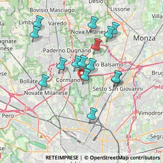 Mappa Viale Vittorio Veneto, 20091 Bresso MI, Italia (3.622)