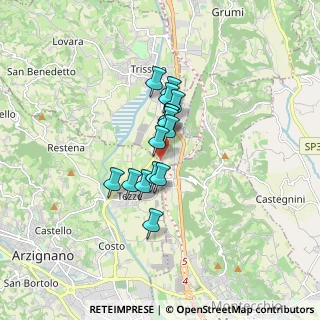Mappa Via Cesare Verlato, 36070 Trissino VI, Italia (1.08267)
